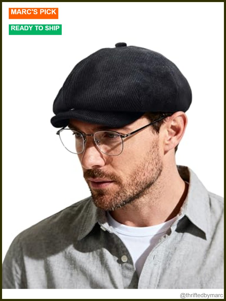 Vintage Newsboy Cap Adjustable Drawstring Polyester Flat Hat